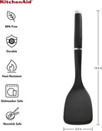 KitchenAid KE001OHOBA Classic Solid Turner, One Size, Black 2