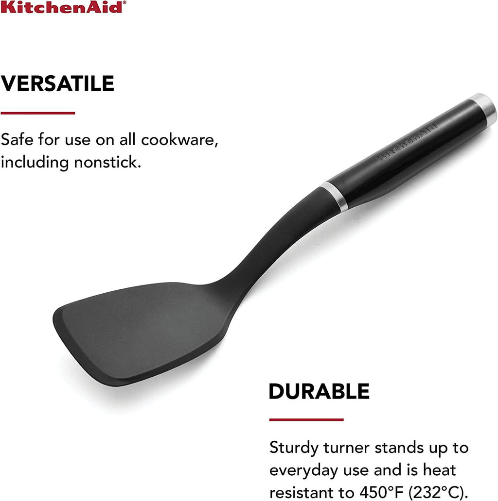 KitchenAid KE001OHOBA Classic Solid Turner, One Size, Black 2