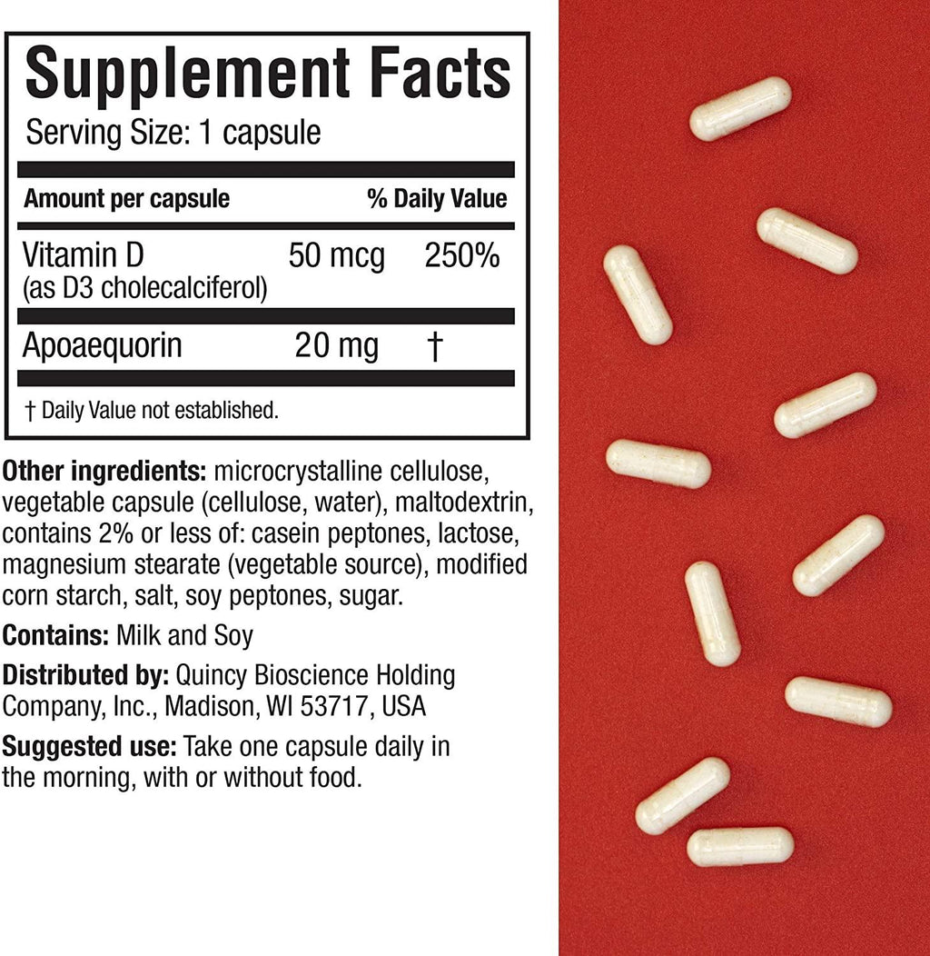 Prevagen Improves Memory - Extra Strength 20mg, 30 Capsules |3 Pack| with Apoaequorin & Vitamin D|Brain Supplement for Better Brain Health, Supports Healthy Brain Function & Clarity|Memory Supplement