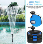 AN1370GPH Pond Filter Pump, 110V/57W Fountain Submersible Water Pump can Adjust Water Flow, High Efficiency Filter Water Pump for Clearing Pond Garden Waterfall Fish Tank Aquarium