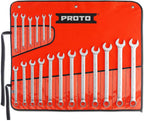Proto - 18Piece Satin Metric Combination ASD Wrench Set - 12 Pt. (J1200R-MASD)