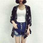 embroidery cardigan loose blouse