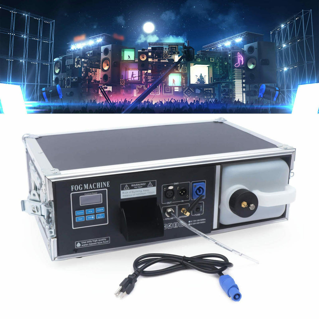 Fichiouy StaFog Machine Smoke Machine DJ DMX Morning Haze Machine with 3.5L Liquid Tank for KTV
