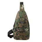 1pc Men's Small Casual Outdoor Chest Bag, Mountaineering Cycling Shoulder Bag, Waterproof Sports Small Messenger Bag