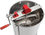 2 Frames Manual Honey Extractor Separator, Food Grade  Steel Honeycomb Spinner Drum Crank by Hand with Adjustable Height Stands, Beekeeping Pro Extraction Apiary CentrifuEquipment