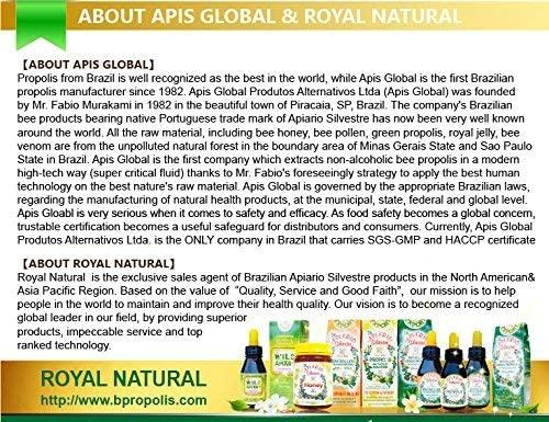 Glucose Health/Diabetes Health-6 Bottles Value Pack - Apiario Silvestre Brazilian Green Bee Propolis Liquid Glycolic Extra- Non Alcoholic, Wax Free, Sugar Free (NCC)