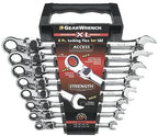 GEARWRENCH 8 Pc. 12 Pt. XL LocFlex Head Ratcheting Combination Wrench Set, SAE - 85798
