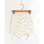 elegant floral embroidery skirt