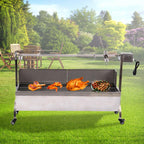 Lar Steel Roaster Rotisserie BBQ CooPig Lamb Chicken BBQ Party