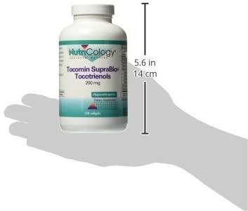 NutriCology Tocomin SupraBio Tocotrienols 200 mg - Palm Oil Vitamin E -120 Softgels