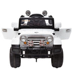 Topcobe Electric Cars for Kids, White Electric Cars for Kids to Ride, Battry-Powered Ride On Mini Car Gifts for Children Child Boys, 12V Kids Ride-On Truck Car w/ Remote Control