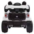 Topcobe Electric Cars for Kids, White Electric Cars for Kids to Ride, Battry-Powered Ride On Mini Car Gifts for Children Child Boys, 12V Kids Ride-On Truck Car w/ Remote Control