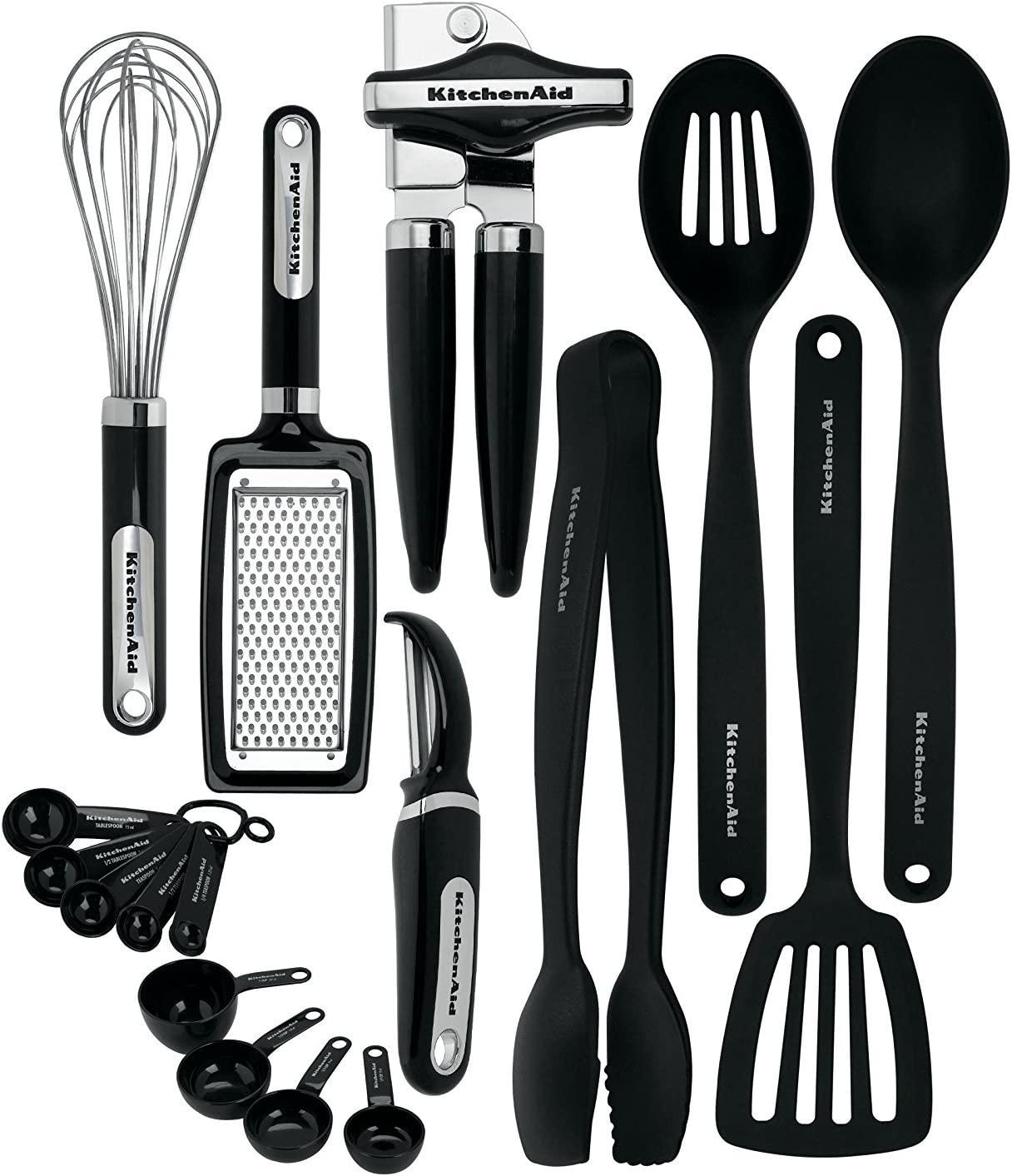 KitchenAid Classic Tool and Gadget Set, 17-pc, Black