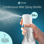 BeautifyBeauties Hair Spray Bottle – Ultra Fine Continuous Water Mister for Hairstyling, Cleaning, Plants, Misting &amp; Skin Care (24 Ounce)