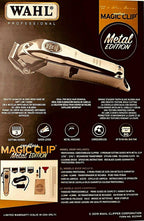 WAHL CORD/CORDLESS  CLIP METAL EDITION 90 MIN RUN TIME # 8509 NEW!