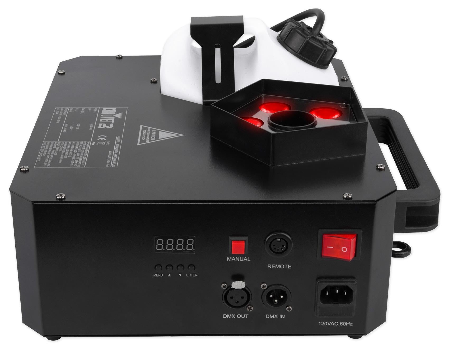 Chauvet DJ GEYSER P5 DMX Fog Machine Fogger, w/Effects+Remote+192 Ch. Controller