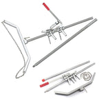WellnessD'Light  Steel Calf Puller Calving Durable Ratchet Delivery Cattle Birthing Veterinary Instruments by WDL, Silver, 65 inches