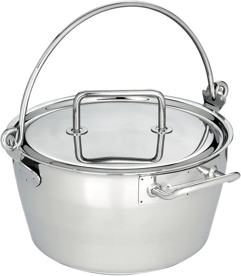 Demeyere Resto Maslin Pan w/Lid, 10.6 qt.