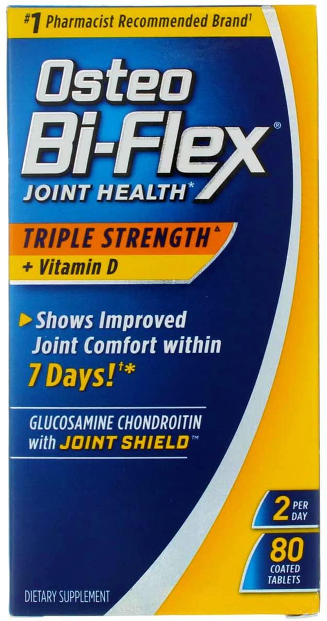 Osteo Bi-Flex Triple Strength + Vitamin D, Coated Tablets 80 ea (Pack of 10)