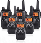 Midland T71VP3 36  FRS Two-Way Radio - Up to 38 Mile RanWalkie Talkie - Black/Silver (Pack of 6)