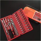 CHENTAOMAYAN Hardware Car Repair Hand Tools Set Ratchet Wrench Fast Ratchet Repair Wrench Multifunction Set Auto Maintenance Tire Removal Sleeve Tool Tool Kits (Color : 7pcs)