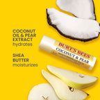 Burt's Bees Lip Balm, Moisturizing Lip Care, for All Day Hydration, 100% Natural, Original Beeswax, Strawberry, Coconut &amp; Pear &amp; Vanilla (4 Pack)