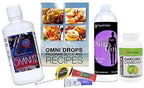Authentic Omnitrition Omni Drop Program {Bundle] Includes: 4 oz Bottle Omni Drops w/ B12, Program Guide, Omni IV w/Glucosamine, OmniTrim Nite Lite, Garcinia Cambogia,Samples & Snapgate 10' Carabiner
