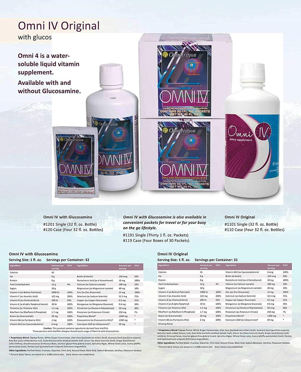 Authentic Omnitrition Omni Drop Program {Bundle] Includes: 4 oz Bottle Omni Drops w/ B12, Program Guide, Omni IV w/Glucosamine, OmniTrim Nite Lite, Garcinia Cambogia,Samples & Snapgate 10' Carabiner