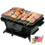 Heavy Duty Cast Iron Tabletop BBQ Grill Stove for Camping Picnic