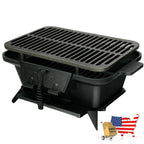 Heavy Duty Cast Iron Tabletop BBQ Grill Stove for Camping Picnic