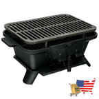 Heavy Duty Cast Iron Tabletop BBQ Grill Stove for Camping Picnic