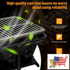 Heavy Duty Cast Iron Tabletop BBQ Grill Stove for Camping Picnic