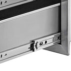 BBQ Access Door Double Drawer Combo 36"x24" Polished Outdoor Kitchen Flush Mount