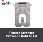 3M Claw Drywall Picture Hangers Holds 45 lb. &amp; Command Large Utility Hooks, 7-Hooks, 12-Strips