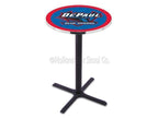 L211B36DePaul 36 In. Black Wrinkle Depaul Pub Table