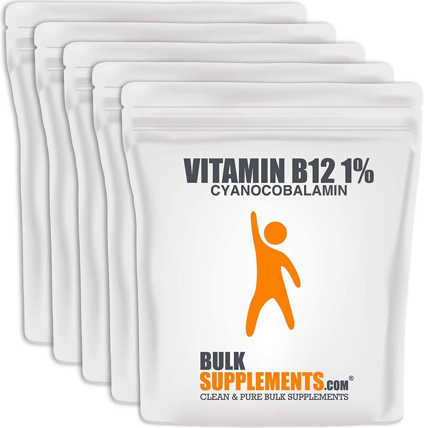 BulkSupplements.com Vitamin B12 1% (Cyanocobalamin) Powder (5 Kilograms - 11 lbs)