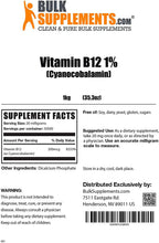 BulkSupplements.com Vitamin B12 1% (Cyanocobalamin) Powder (5 Kilograms - 11 lbs)