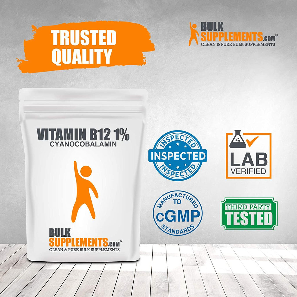 BulkSupplements.com Vitamin B12 1% (Cyanocobalamin) Powder (5 Kilograms - 11 lbs)