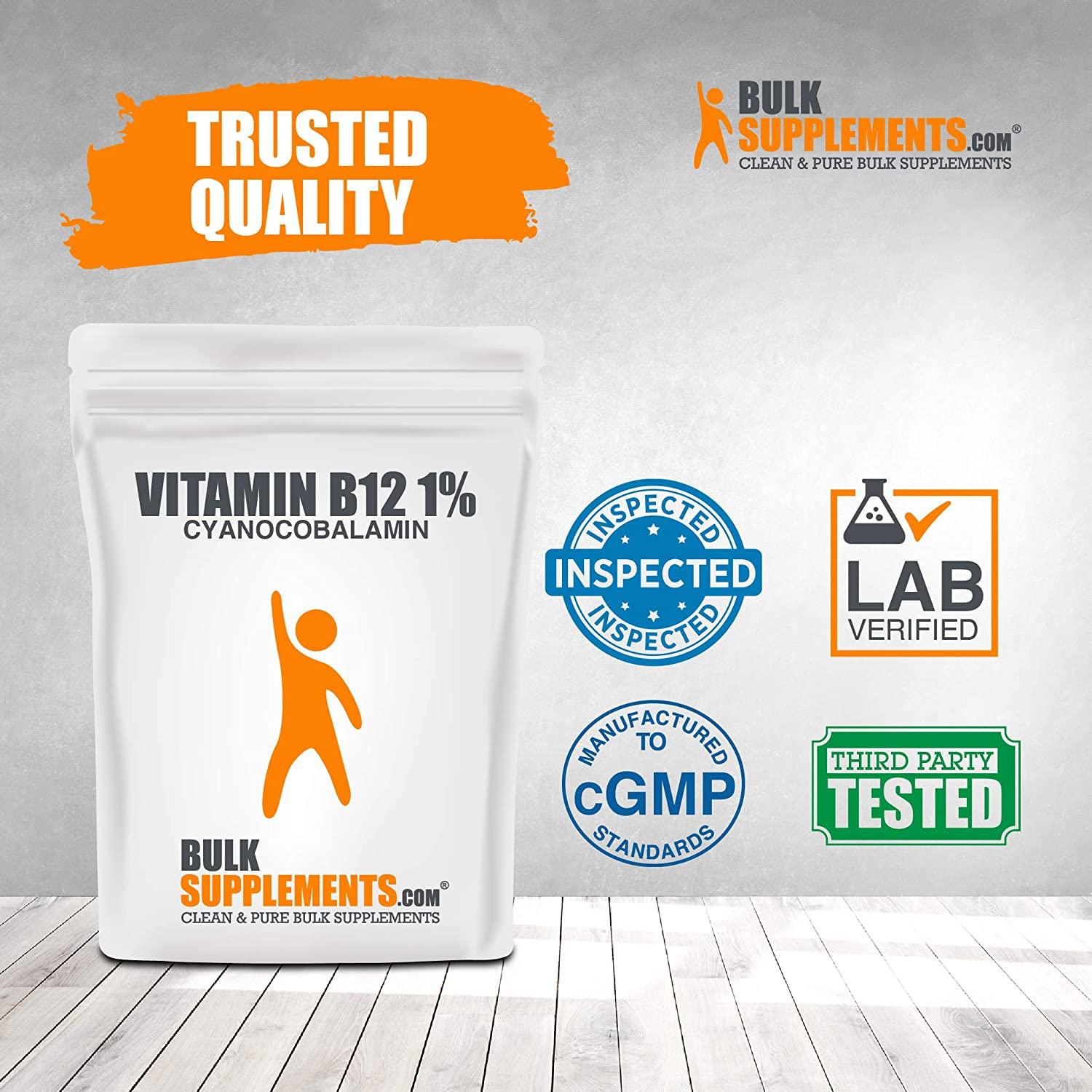BulkSupplements.com Vitamin B12 1% (Cyanocobalamin) Powder (5 Kilograms - 11 lbs)