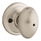 Laurel Satin Nickel Privacy Bed/Bath Door Knob