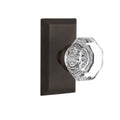 Studio Plate 2-3/8 in. Backset Oil-Rubbed Bronze Privacy Bed/Bath Waldorf Door Knob