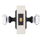 Studio Plate 2-3/8 in. Backset Oil-Rubbed Bronze Privacy Bed/Bath Waldorf Door Knob