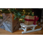 Farmhouse Deluxe 17.5 in. W x 11.5 in. H, 24 in. Dia, Weathered Gray Decorative Christmas Tree Box Collar