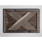 Farmhouse Deluxe 17.5 in. W x 11.5 in. H, 24 in. Dia, Weathered Gray Decorative Christmas Tree Box Collar