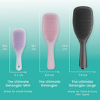 Tangle Teezer The Mini Ultimate Detangling Brush, Dry and Wet Hair Brush Detangler for Traveling and Small Hands, Wisteria Leaf