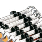 Beta 42/SP15 Offset Combination Wrench Set, 15 Pieces ranging from 6mm to 24mm, with Bright Chrome Plated