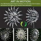Unique And Amazing Metal Wind Spinner 3D Wind Catcher Metal Outdoor Patio Decor Metal Windmill Spinner For RV Outdoor Garden