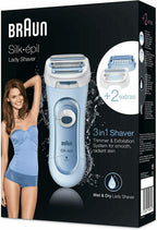 Silk-epil 5-160 Waterproof Wireless & Dry Electric Lady Shaver Trimmer