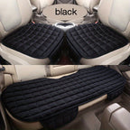 3pcs/set Plush Plaid Thickened Insulation Car Seat Cushions - Car, SUV, And Truck Protectors - Car Accessories