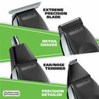 21WAHL 09899-024 Aqua Blade Rechargeable Wet Dry Lithium Ion Deluxe Trimming Kit